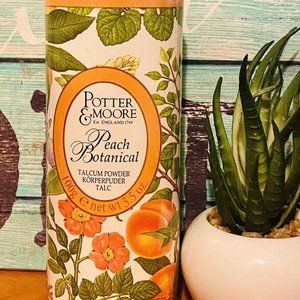🔥 Potter & Moore Peach Botanical Talcum Powder 3.5 oz Sealed